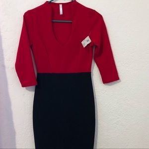Red & Black Dress
